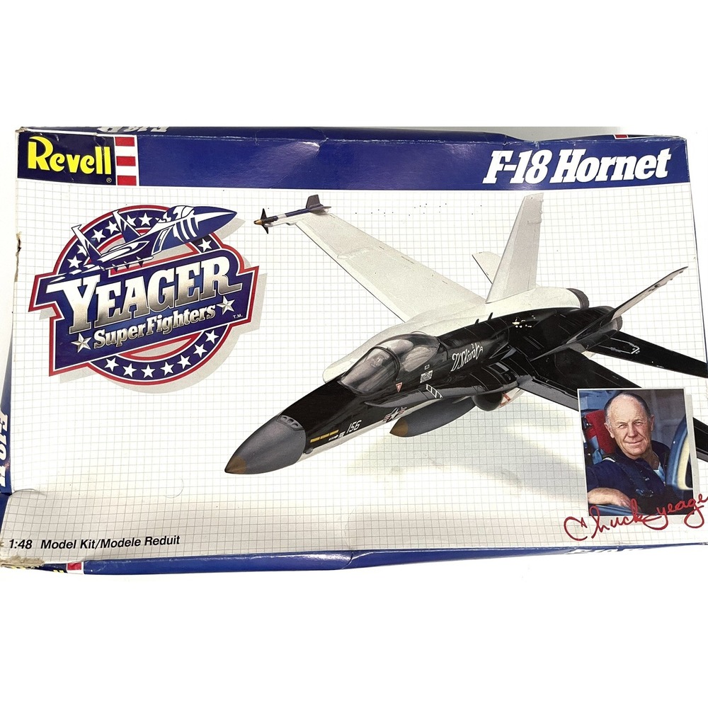 Revell F-18 Hornet Chuck Yeager Super Fighters Kit #4561